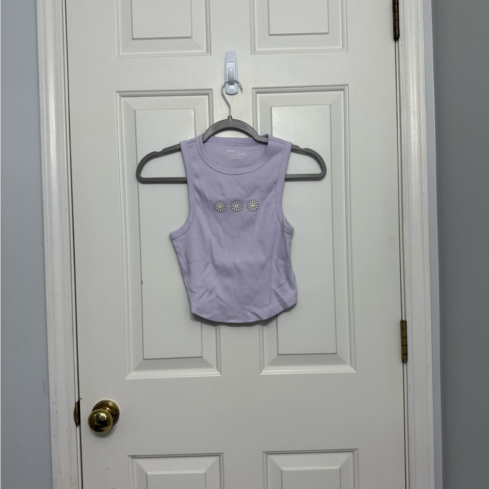 Aerie Lavender Ribbed Tank